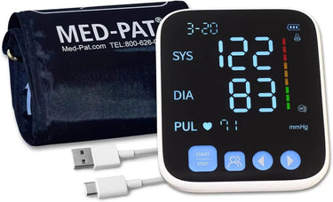 Med-Pat BP-S Arm Blood Pressure Monitor – Accurate and Reliable Home Health Device with Easy-to-Read Display and One-Touch Operation - MedPat Solutions